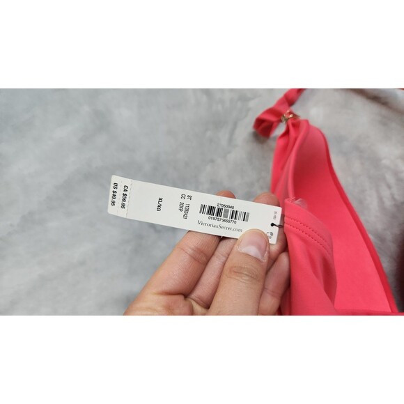 Victoria's Secret XL Pink Island Essential Harlow Halter Push Up Bikini Top NWT - Picture 6 of 6